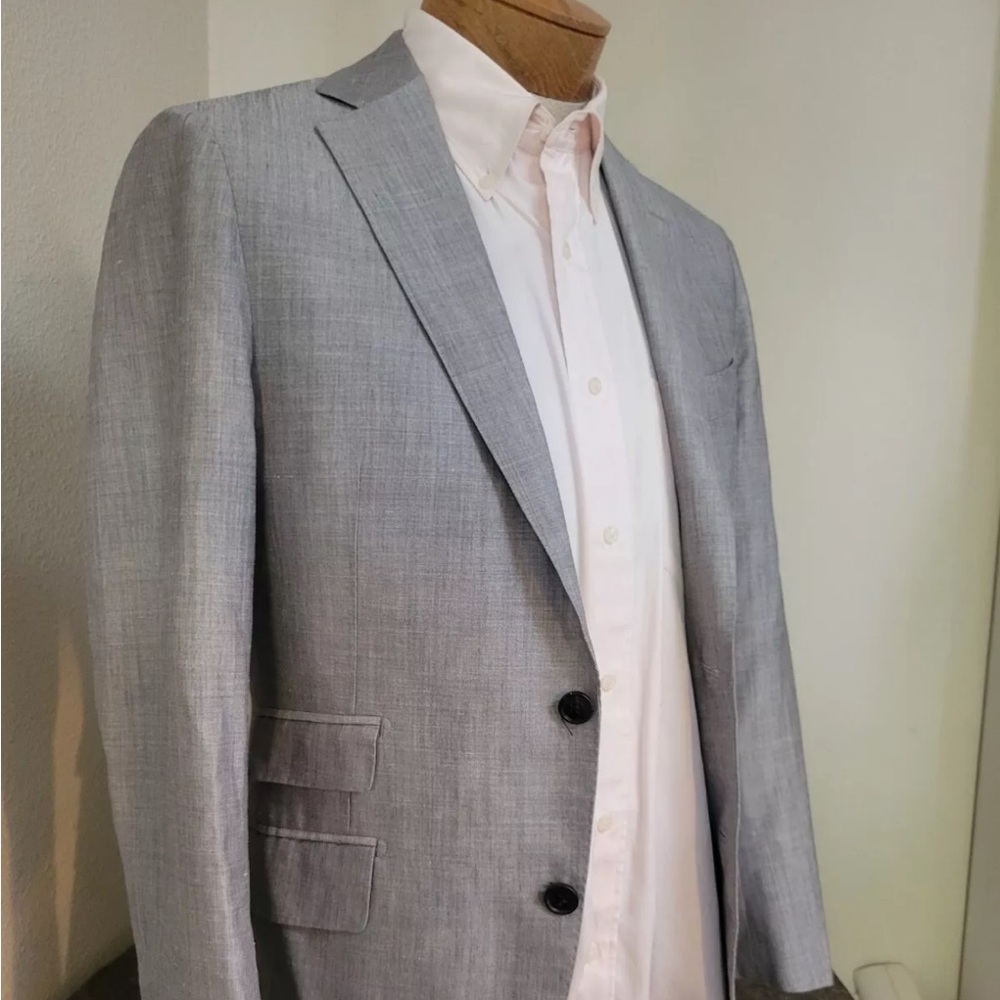 Suitsupply 38R Grey blazer - NWOT - wool, silk linen blend